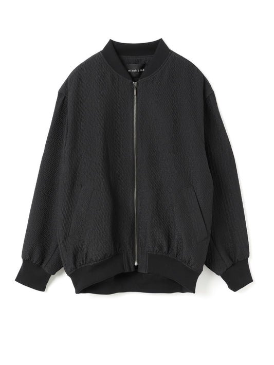 jacquard zip blouson | 1-270028