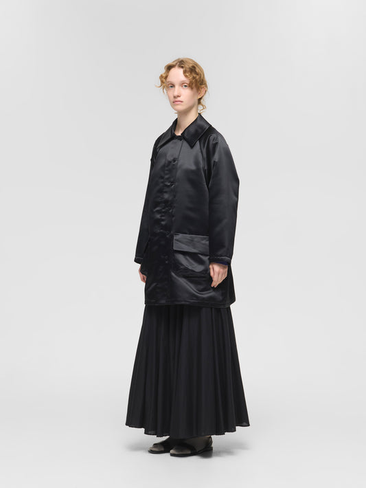 satin dolman coat | 1-270031