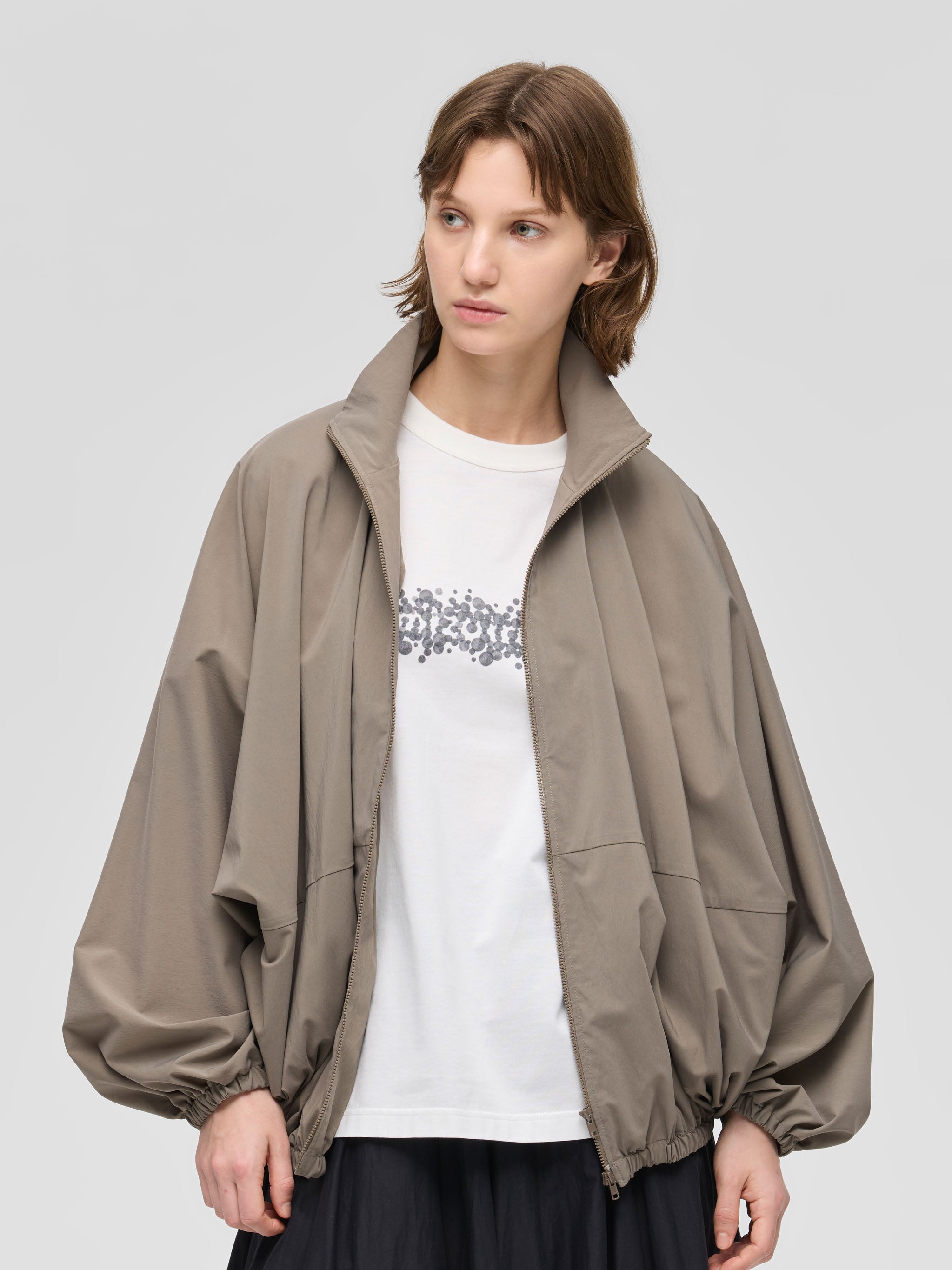 まきの様 ブルゾン Mグレージュ dolman slv storm JK | 1-270036 – mizuiro ind