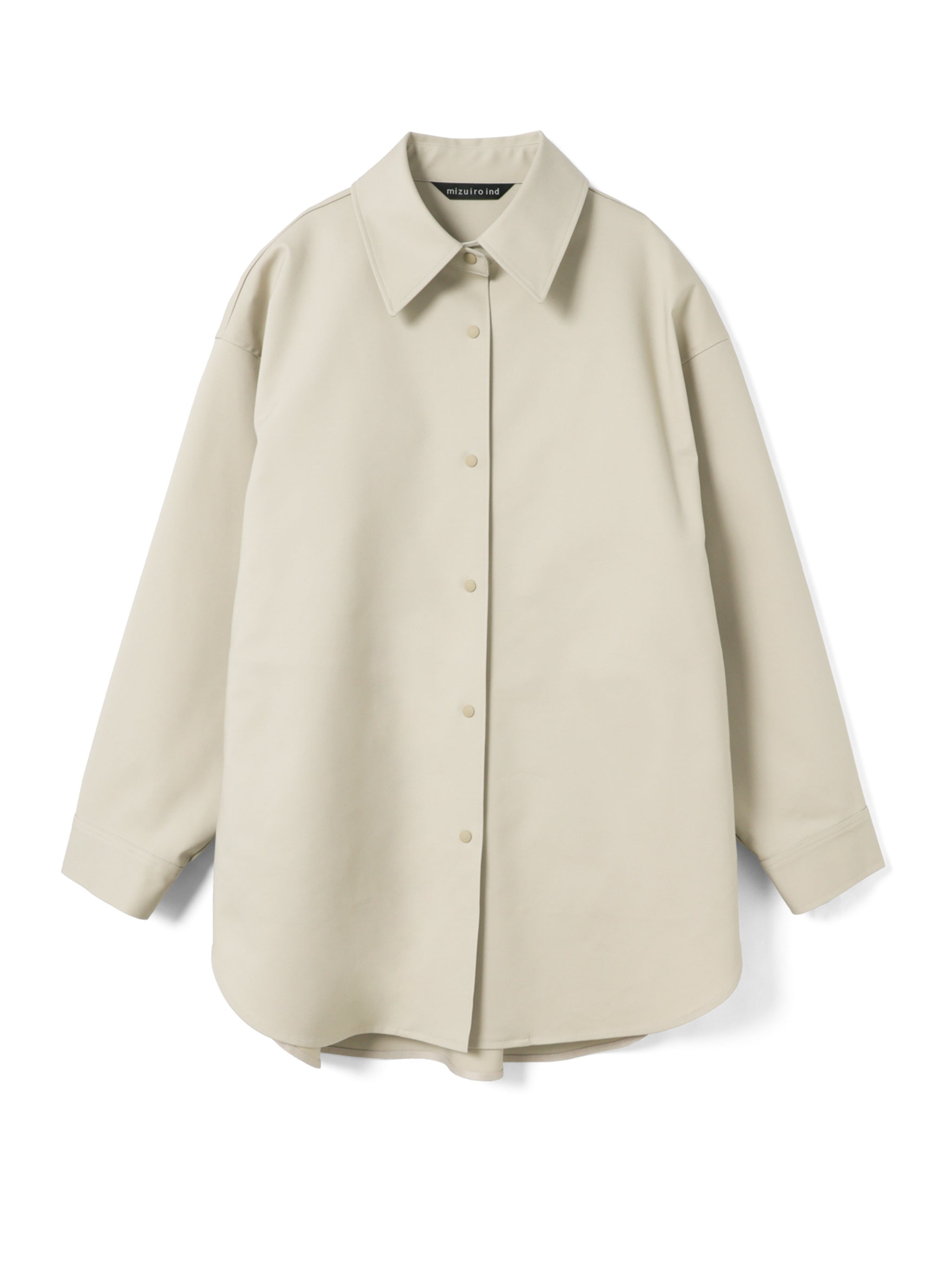 double cloth wide shirt blouson | 1-270037 – mizuiro ind