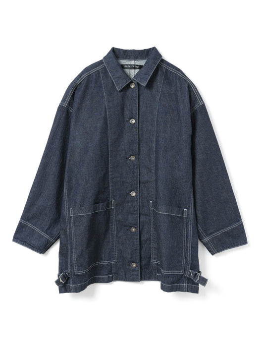 wide denim coverall | 1-270039OW