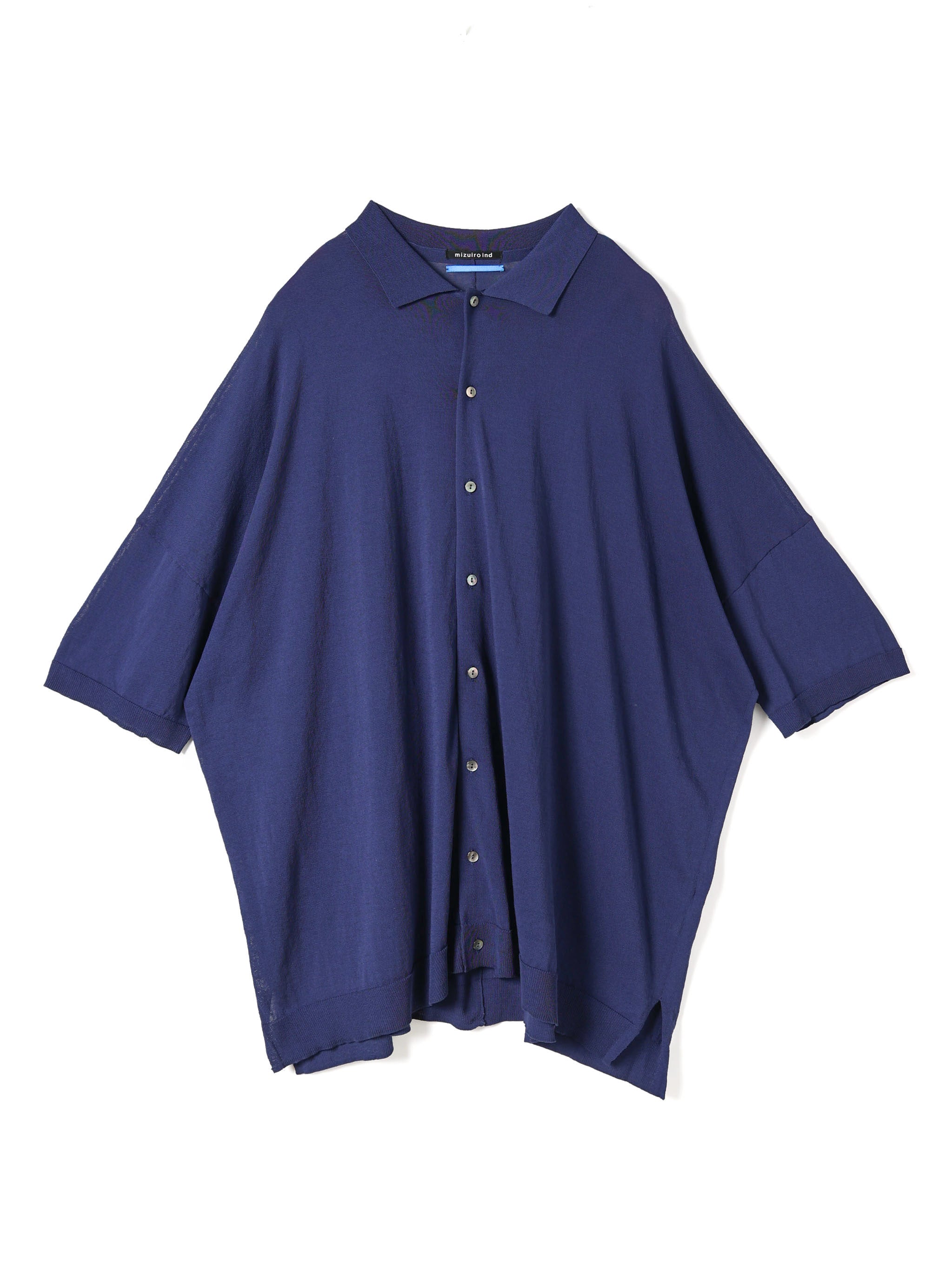 wide polo knit cardigan | 1-520005-m – mizuiro ind