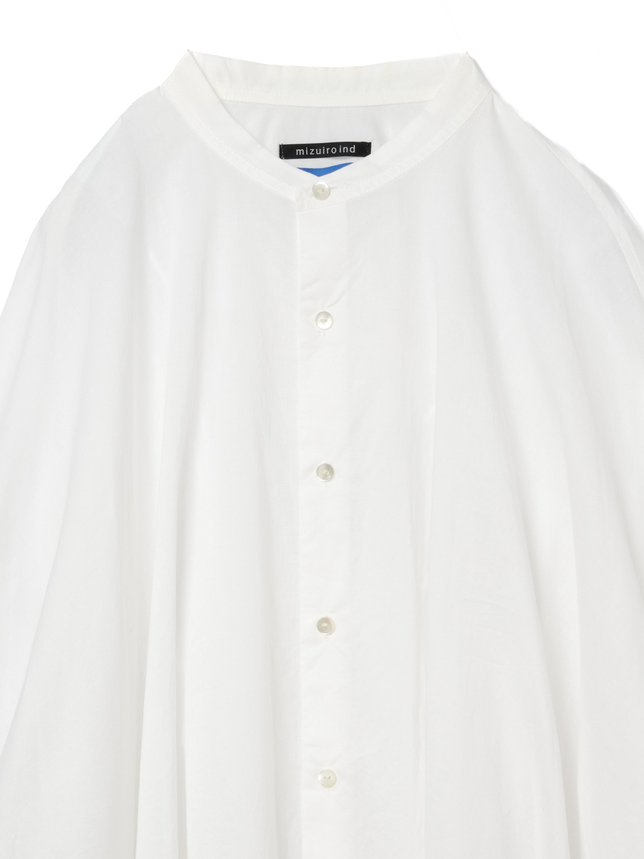 back gathered shirt | 1-530000-w – mizuiro ind
