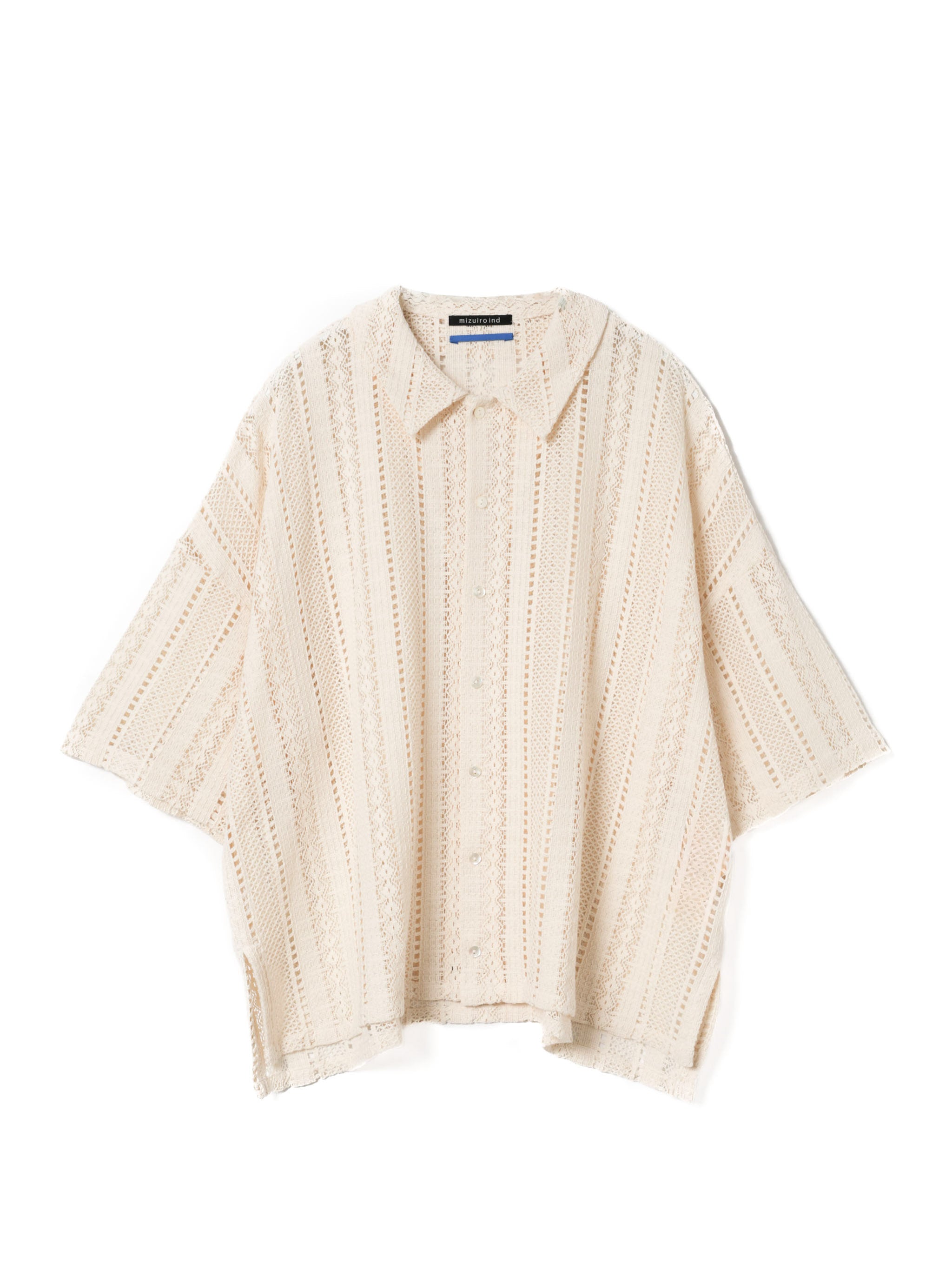 lace wide shirt | 1-530003-m – mizuiro ind