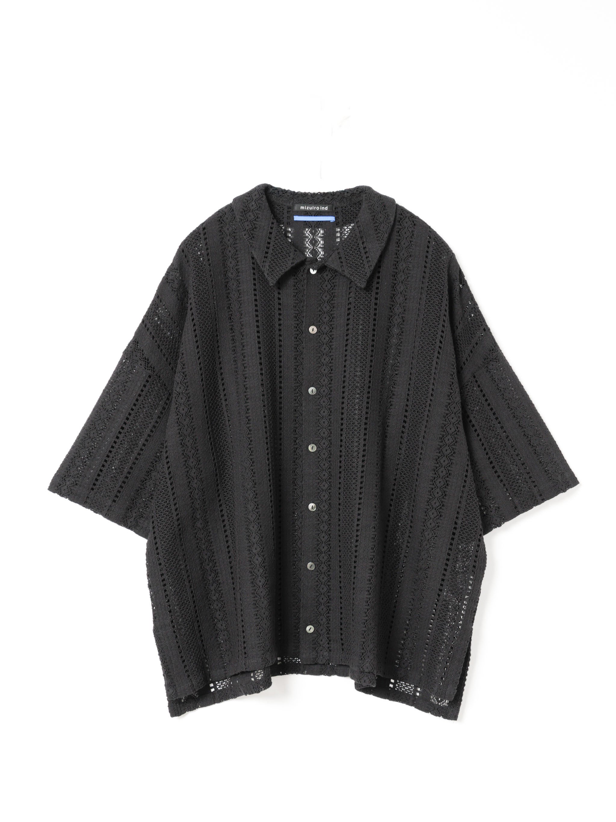 lace wide shirt | 1-530003-m – mizuiro ind