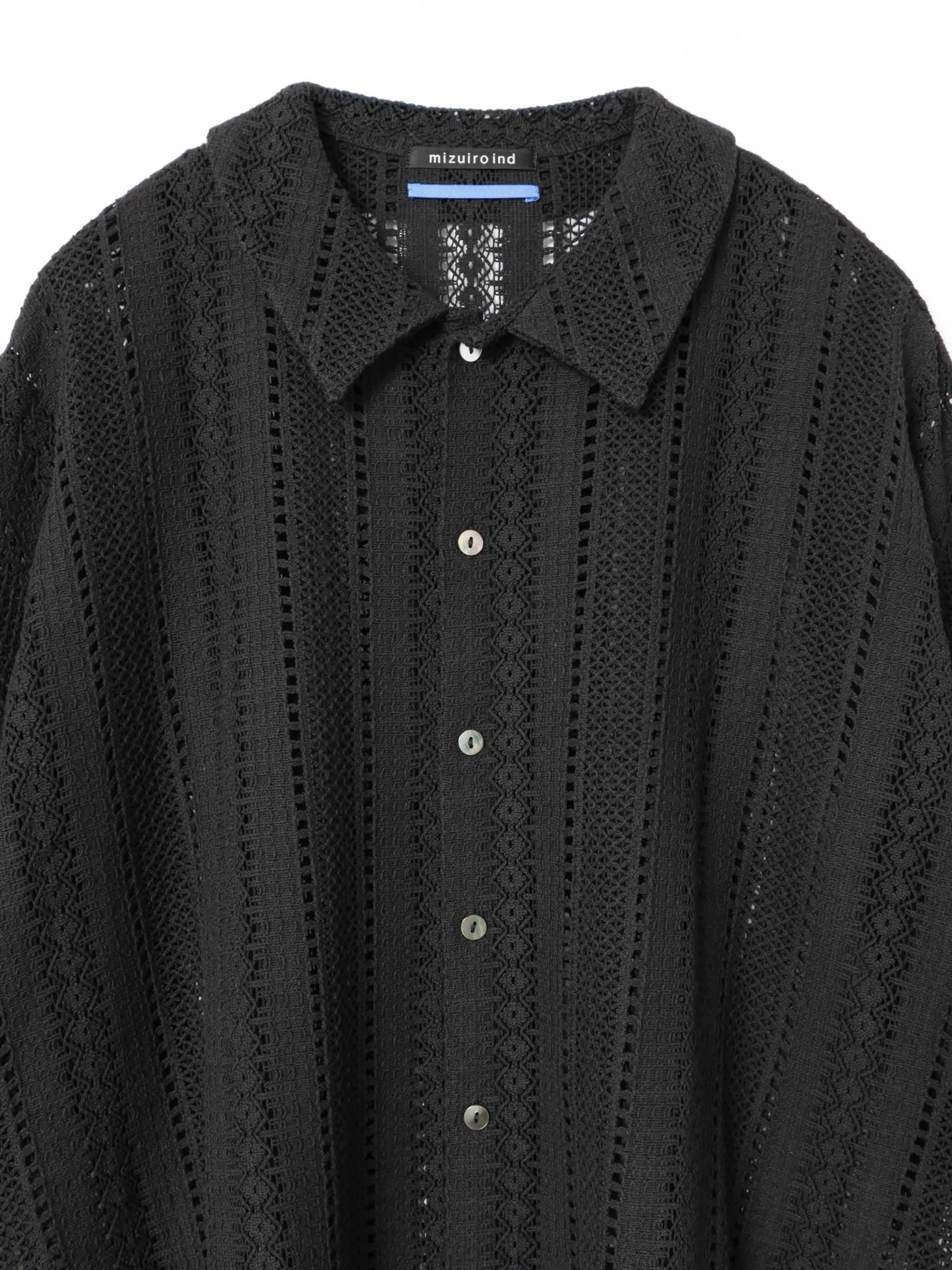 lace wide shirt | 1-530003-w – mizuiro ind