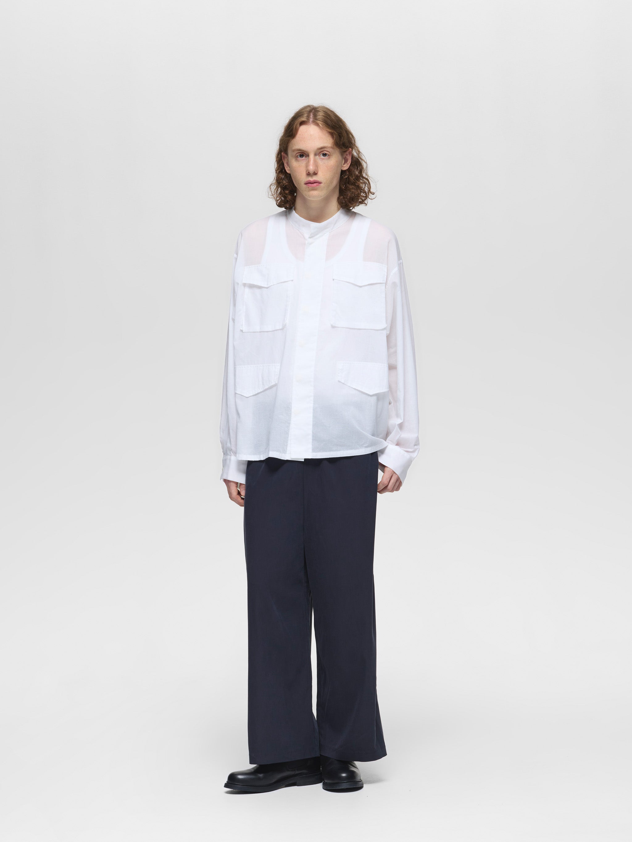 utility sheer shirt | 1-530006-m – mizuiro ind