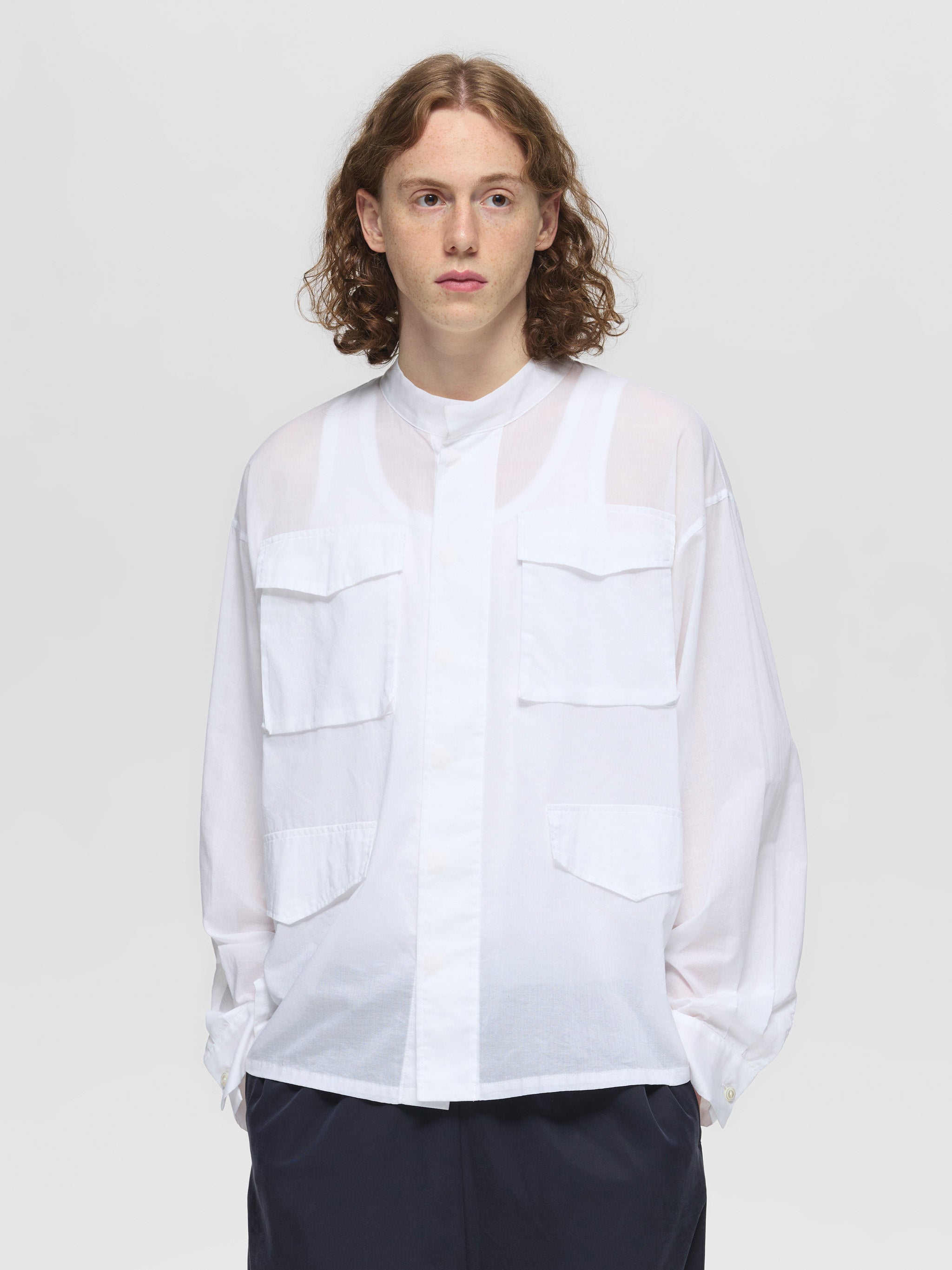 utility sheer shirt | 1-530006-m – mizuiro ind