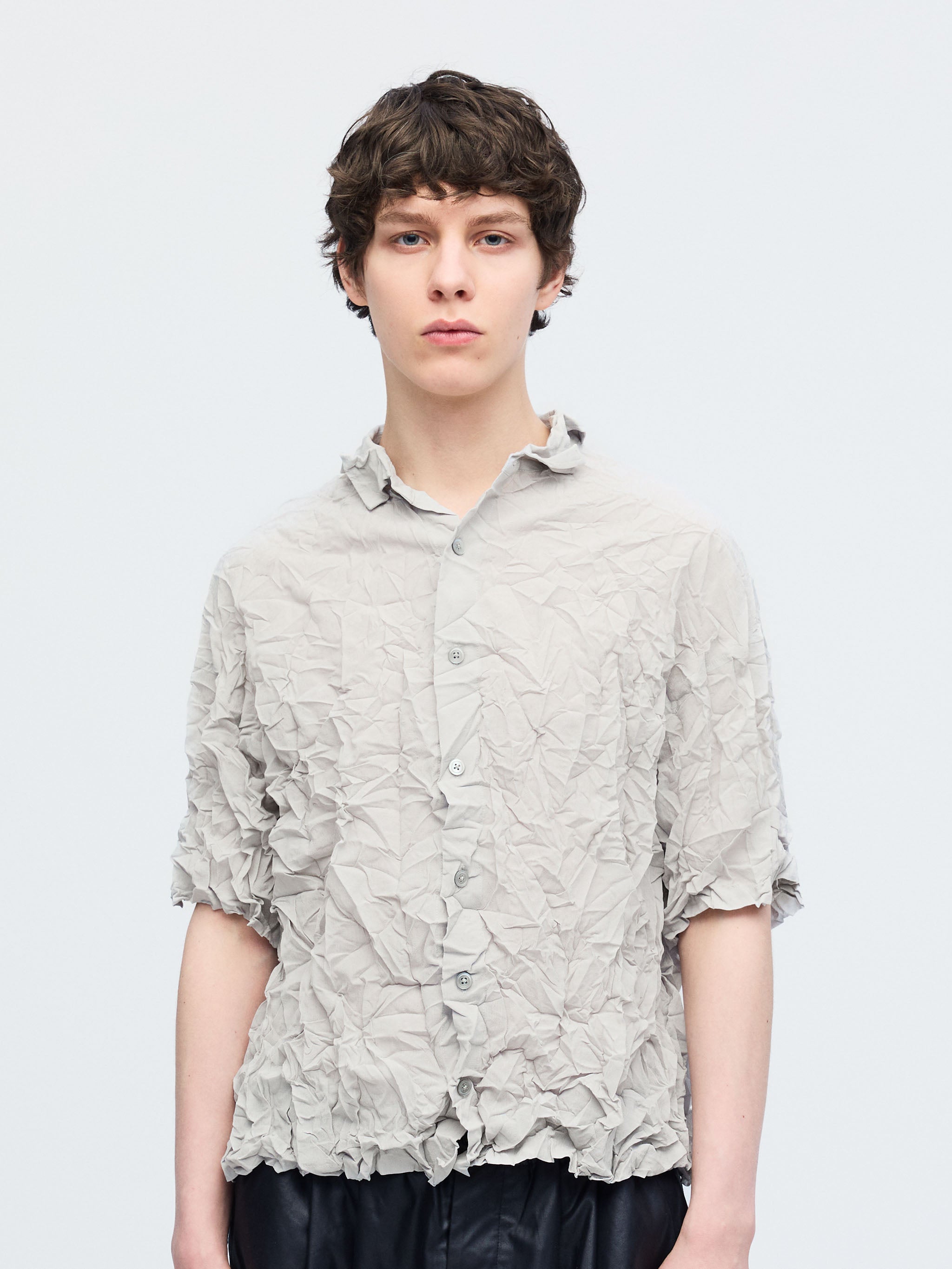 washer pleats shirt | 1-530019-m – mizuiro ind