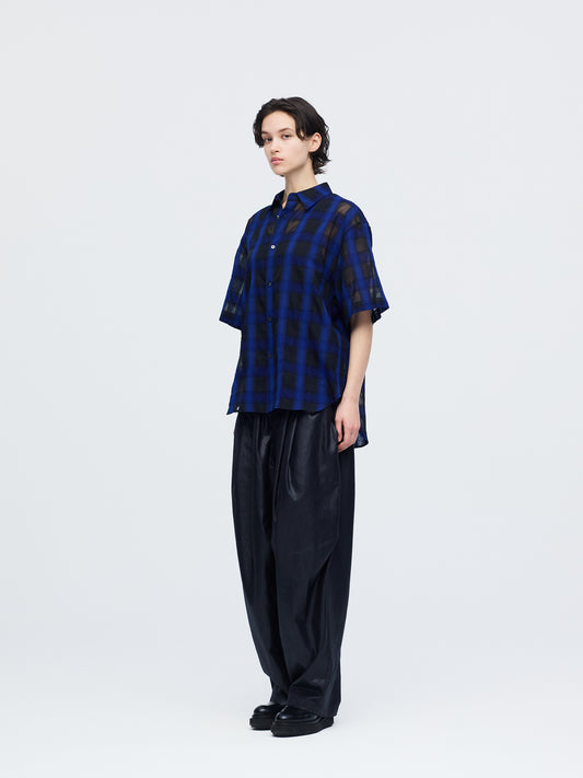 check half slv box shirt | 1-530024-w