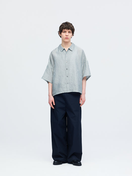 jacquard wide shirt | 1-530028-m