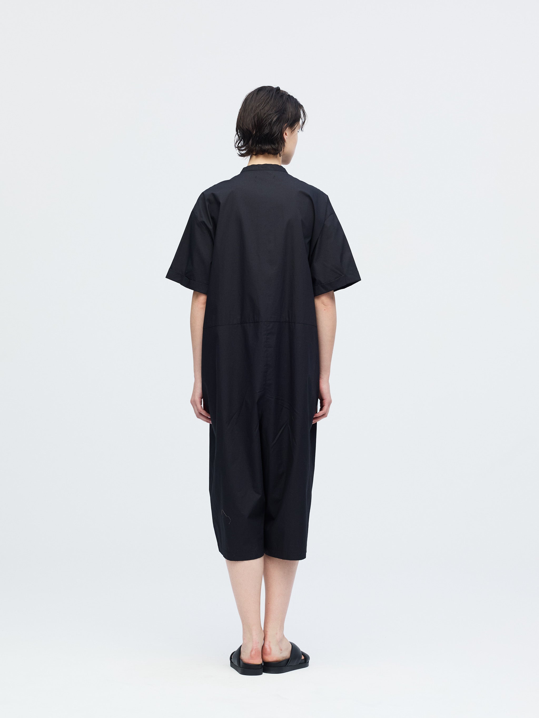 stand collar jumpsuit | 1-550002-w – mizuiro ind