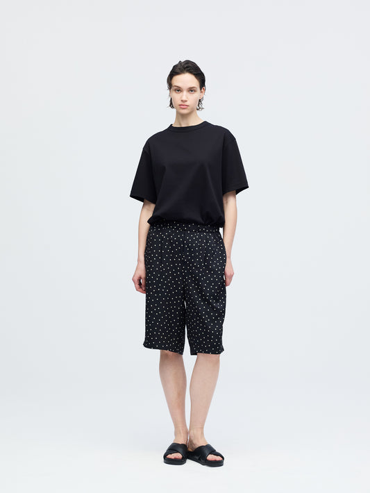 dots print short pants | 1-560008-w
