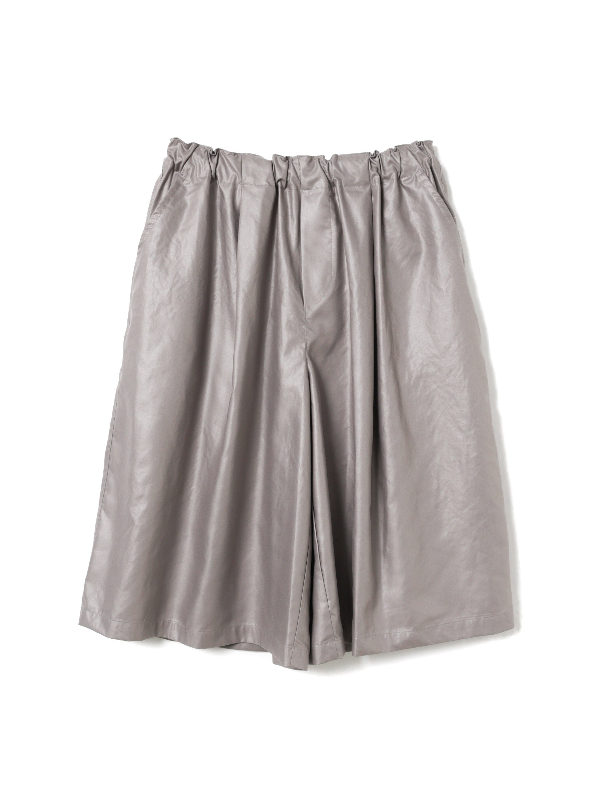 glossy wide half pants | 1-560009-m – mizuiro ind
