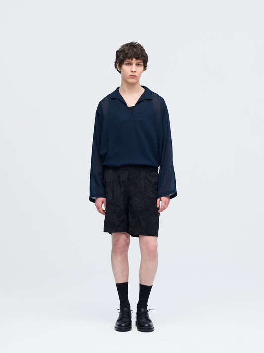 jaquard short pants | 1-560012-m