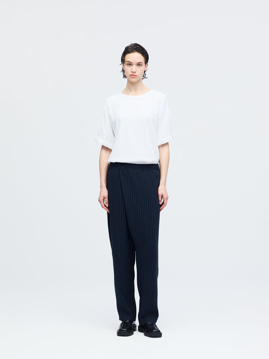 stripe wrap like trousers | 1-560016-w
