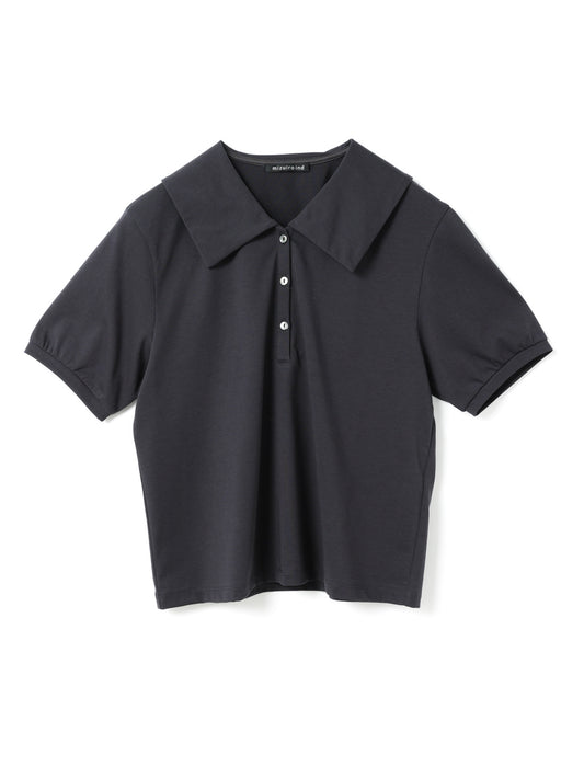 wide collar polo shirt | 2-210106