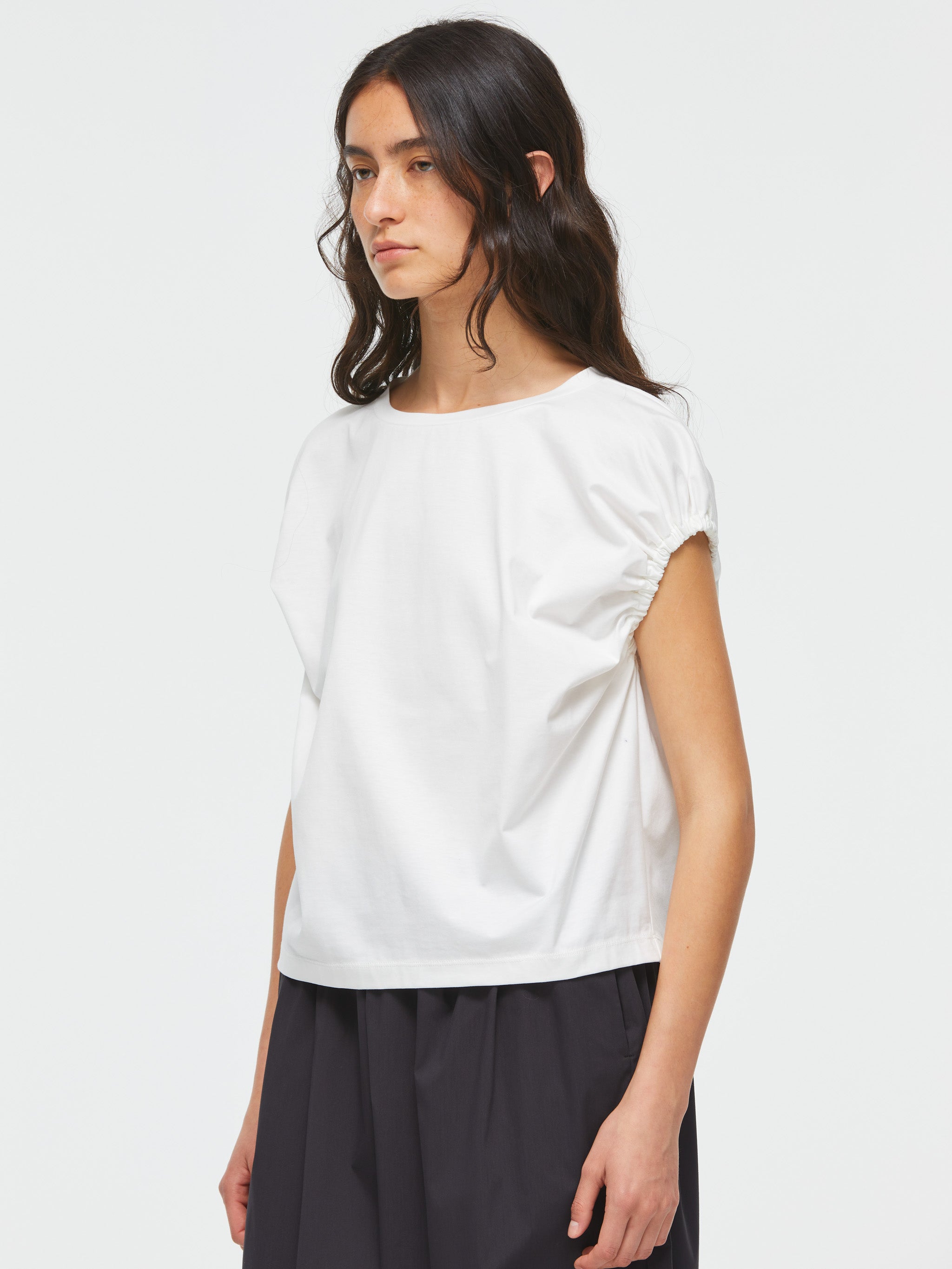 専用② mizuiro ind ギャザーパフスリーブプルオーバー gathered puff