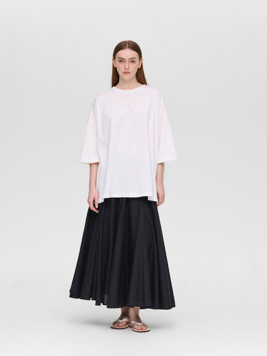 crew neck wide tunic | 2-210112