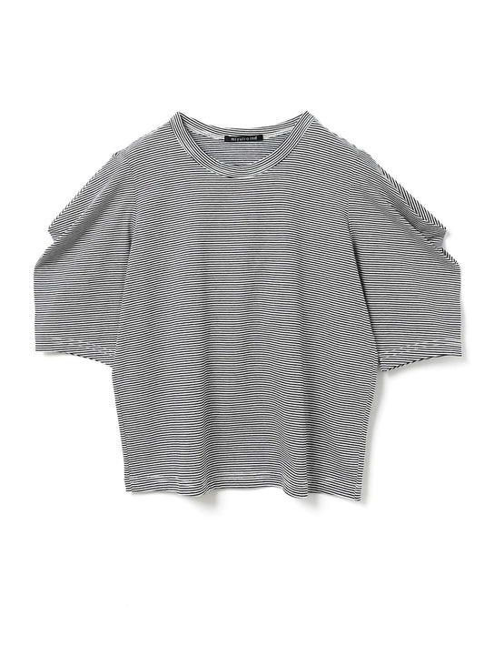 border drape slv Tshirt | 2-210114