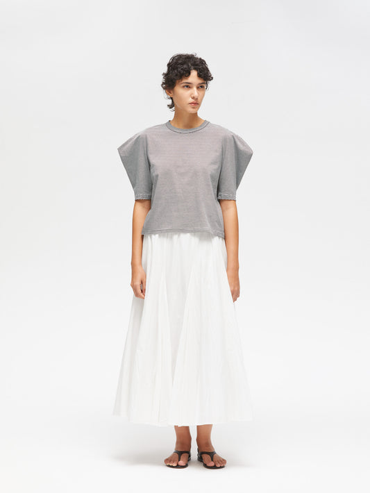 border drape slv Tshirt | 2-210114