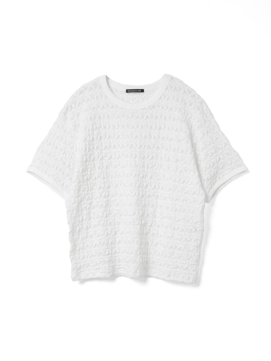 stretch lace c/neck T | 2-210118