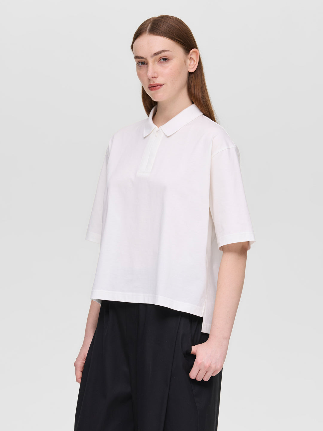 zip polo shirt | 2-210126 – mizuiro ind