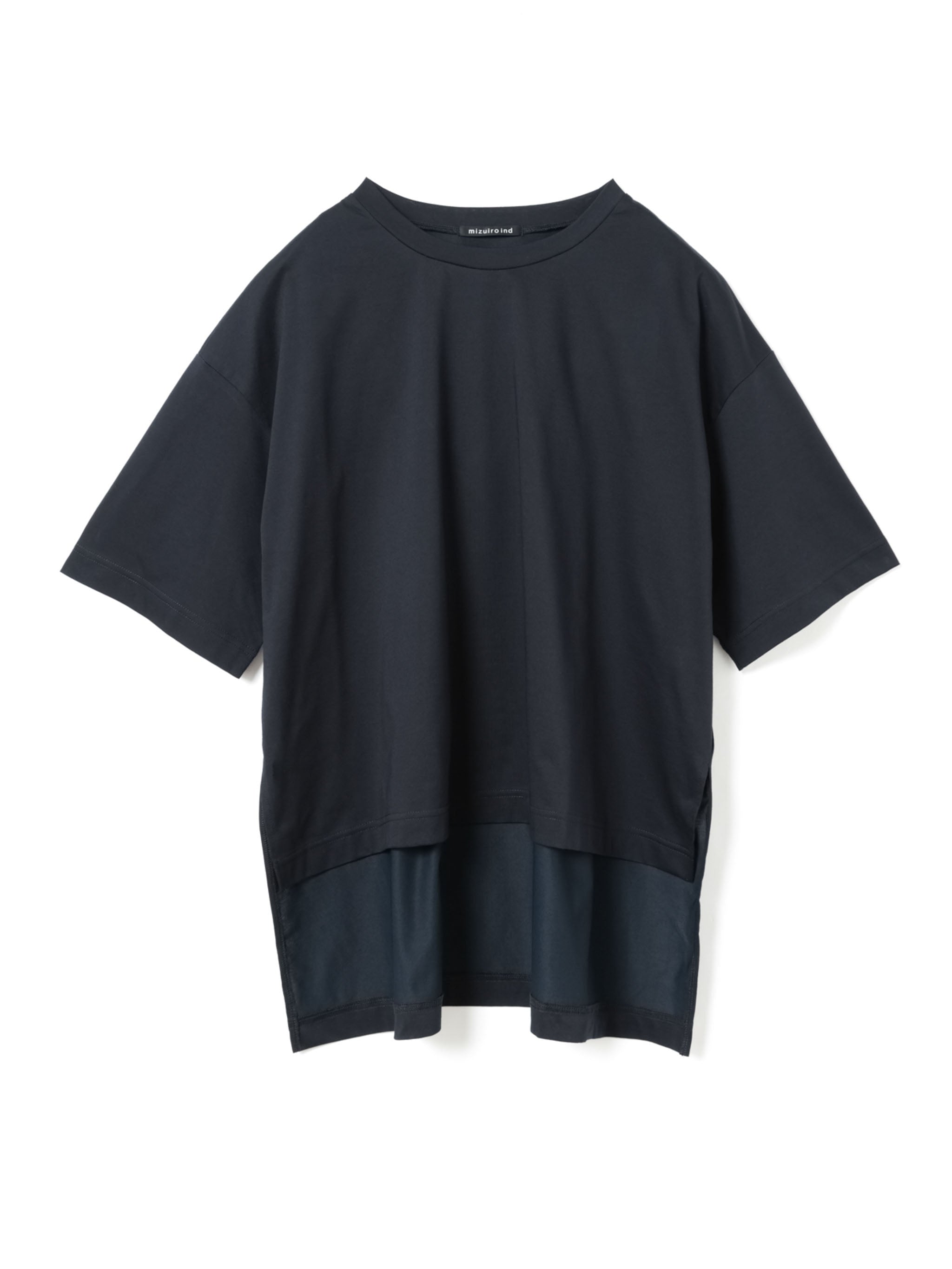 side slit wide tunic T shirt | 2-210127 – mizuiro ind