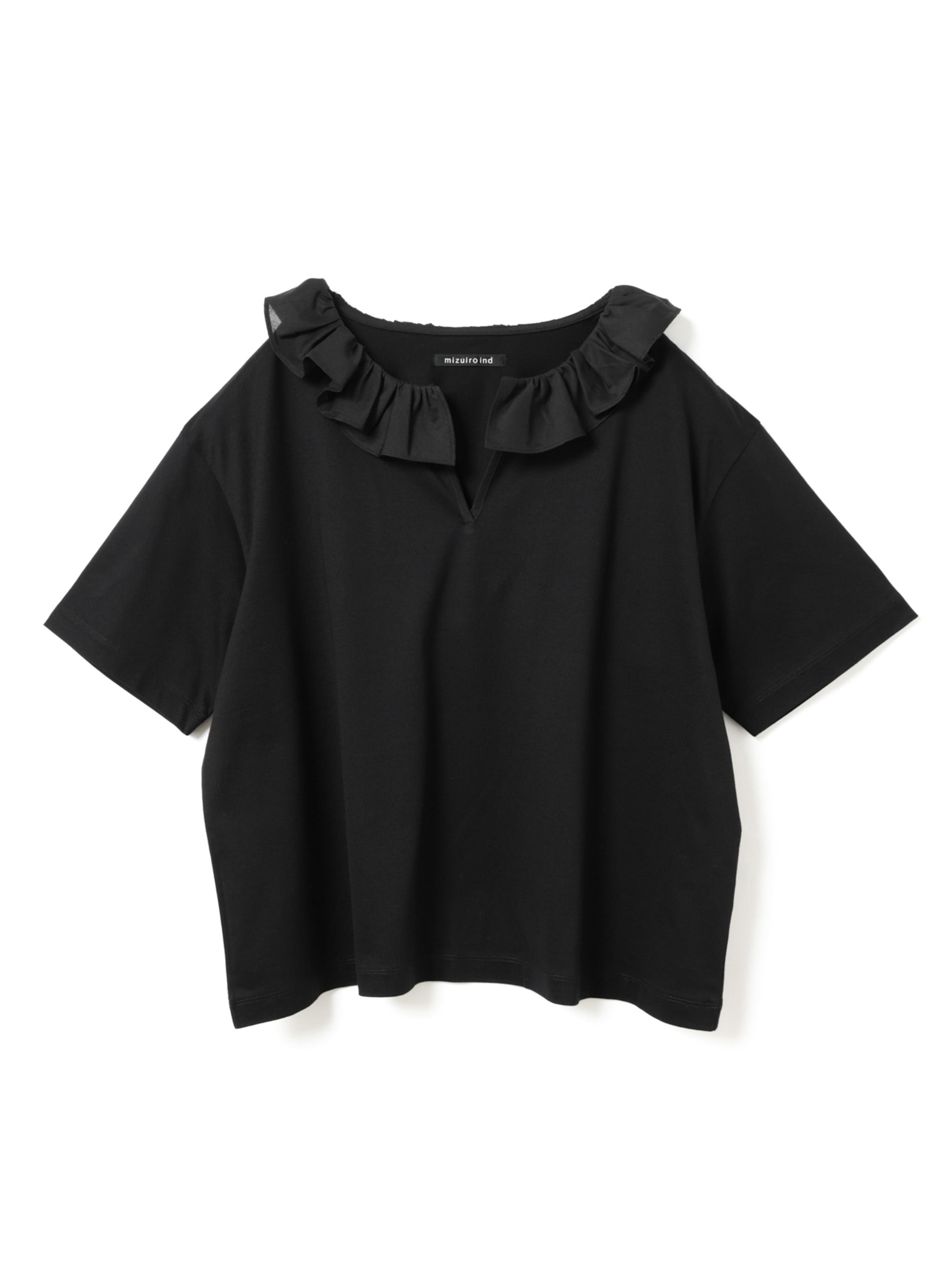 frill collar skipper T shirt | 2-210138 – mizuiro ind