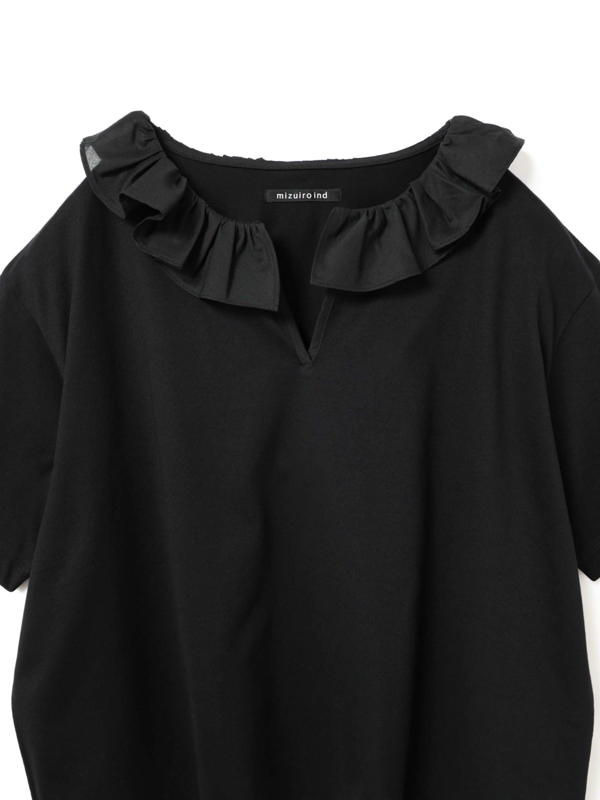 frill collar skipper T shirt | 2-210138 – mizuiro ind