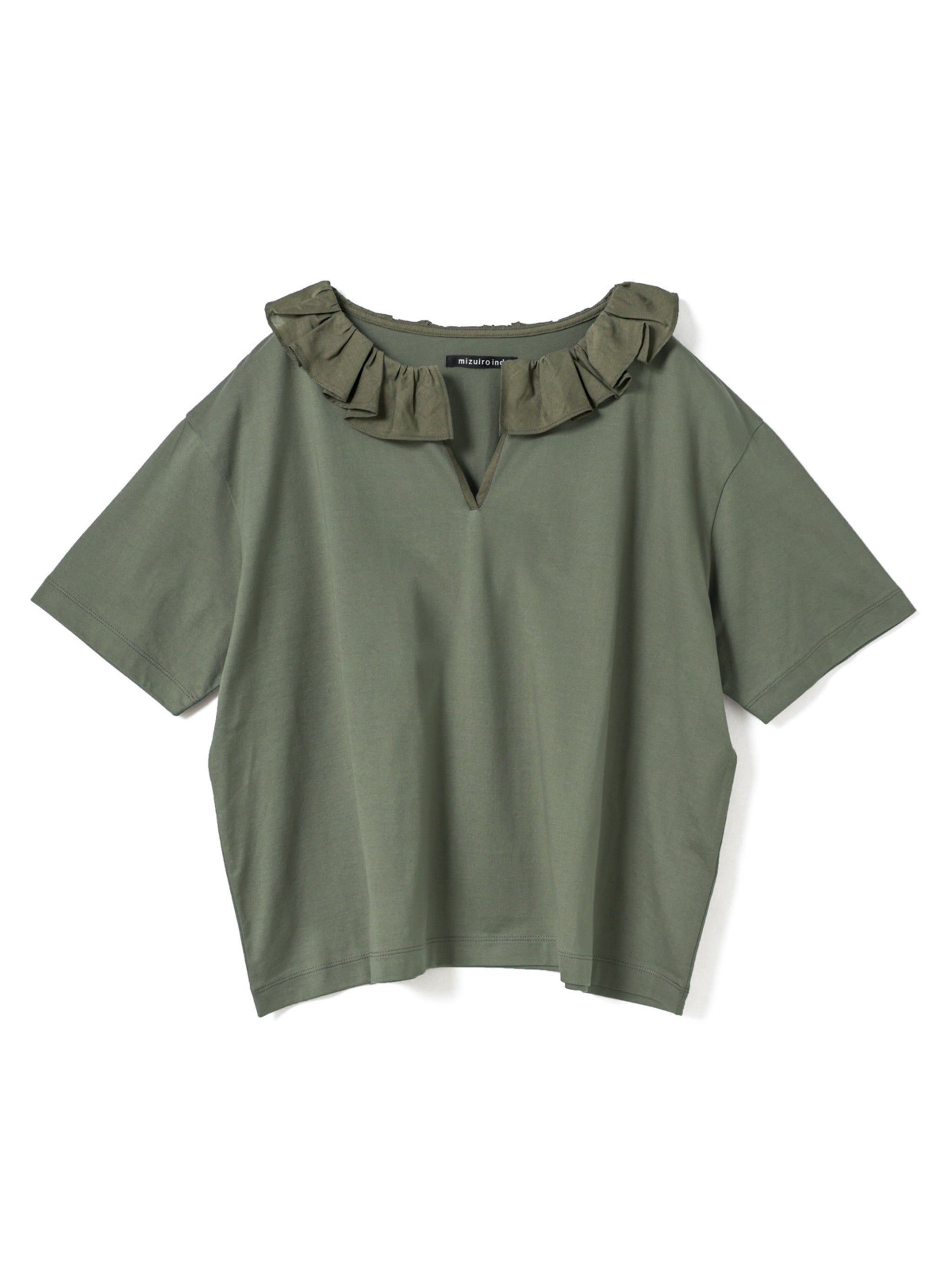 frill collar skipper T shirt | 2-210138 – mizuiro ind
