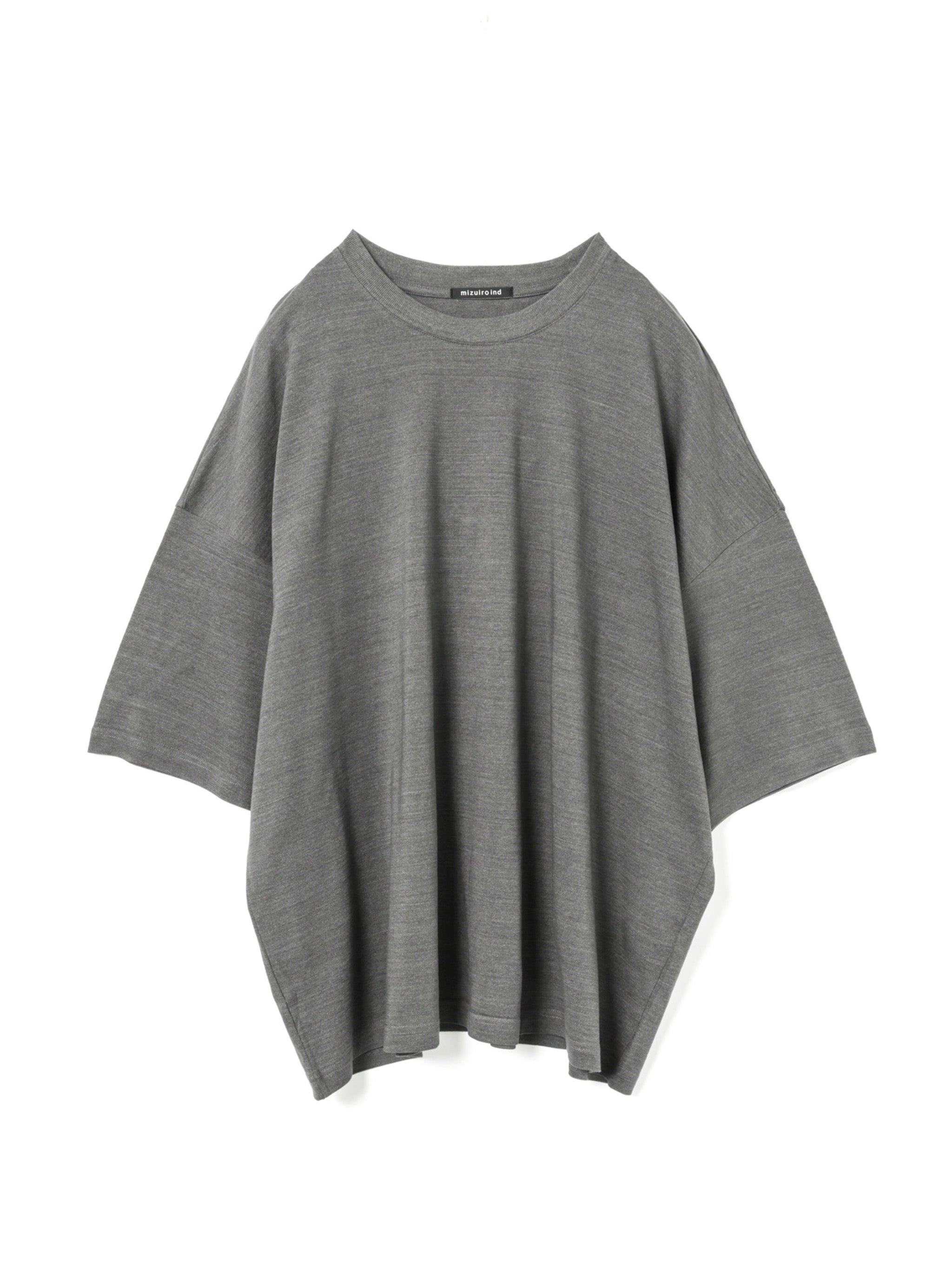 crew neck wide tunic | 2-210139 – mizuiro ind