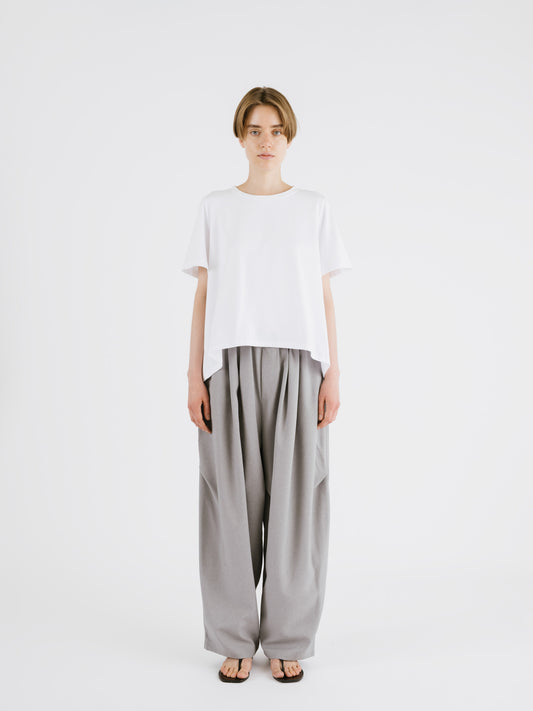 flare crew neck T | 2-210148