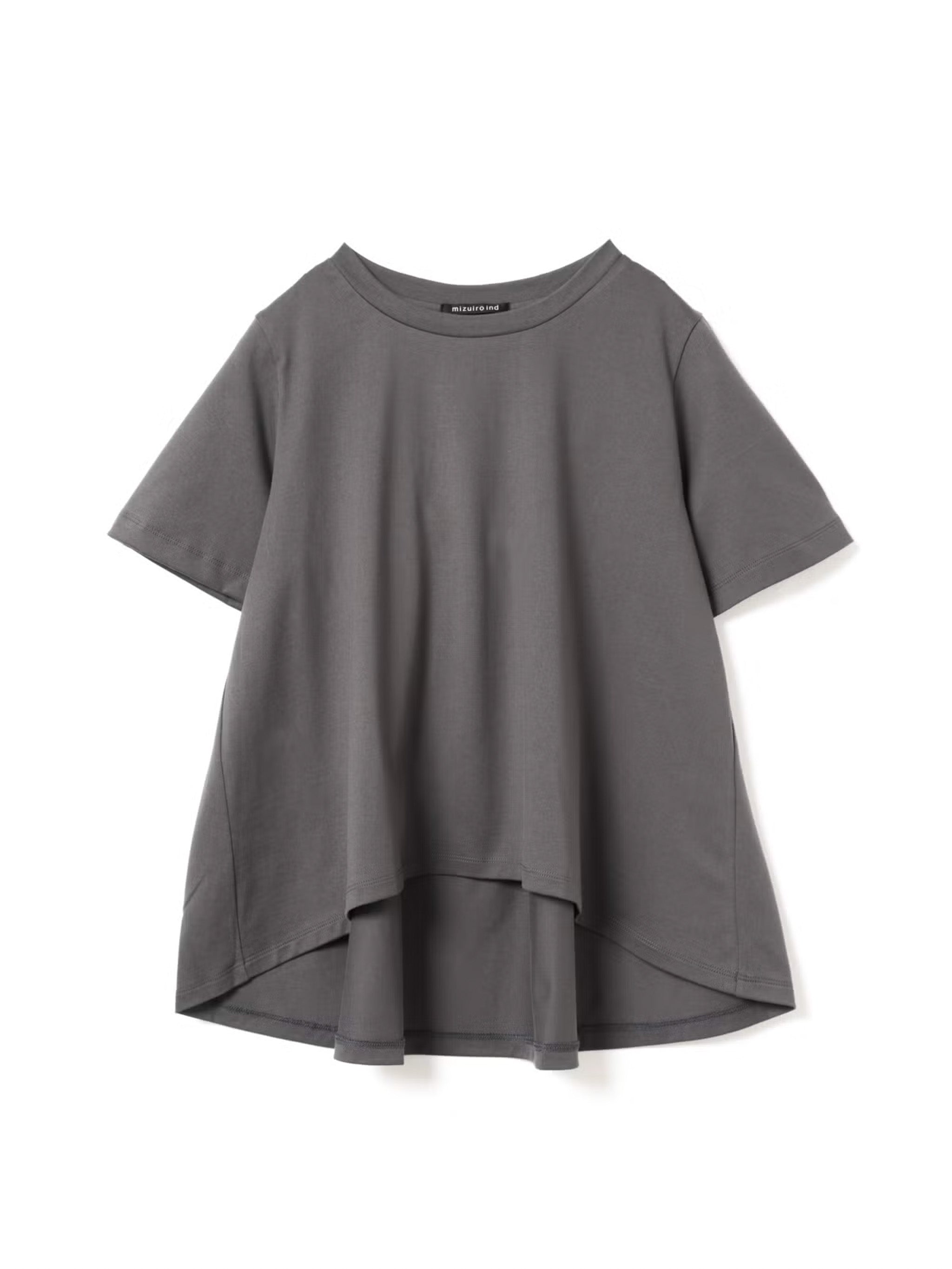 flare crew neck T | 2-210148 – mizuiro ind