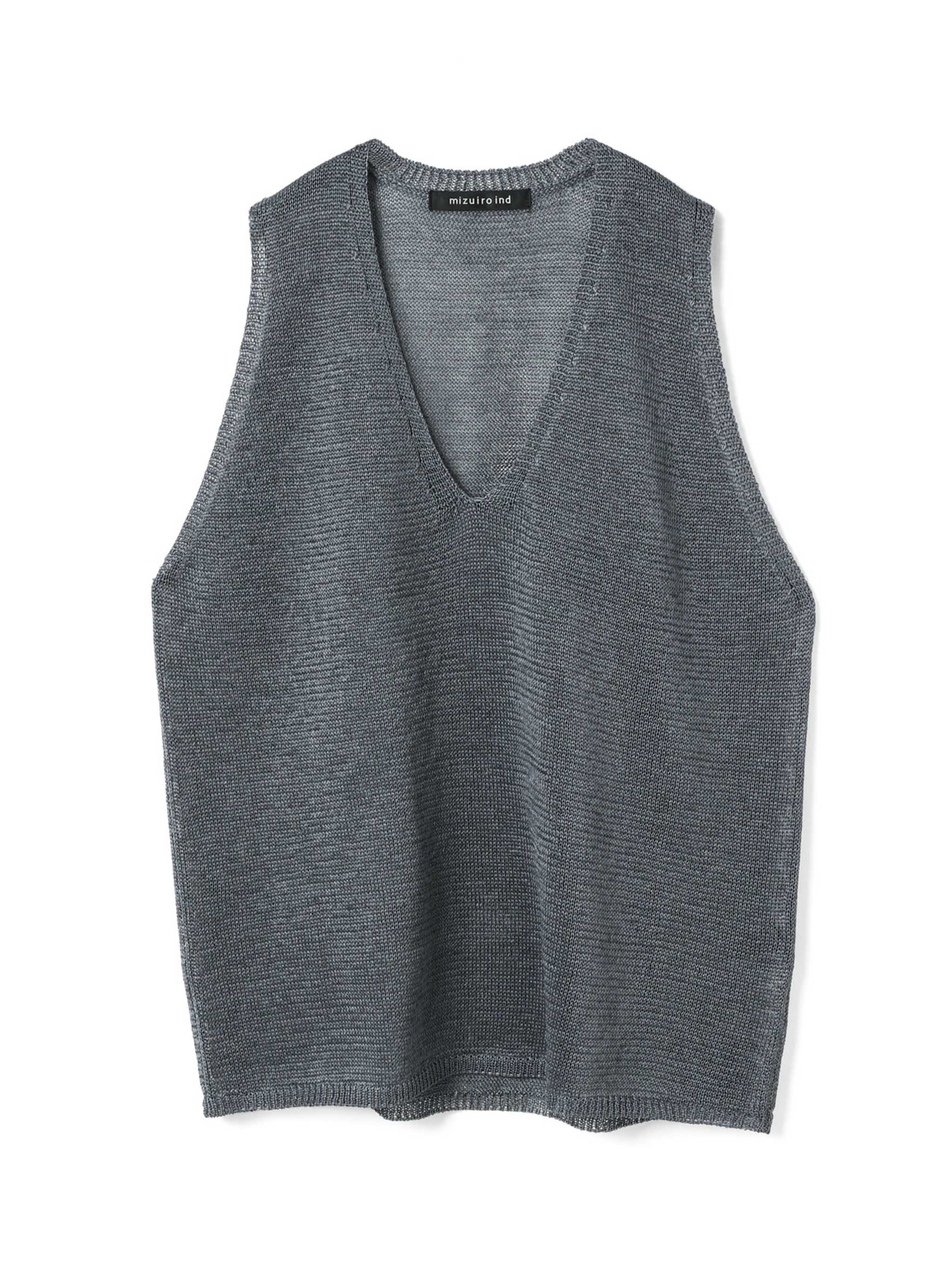 上品な 2-220029 | vest neck V wide – ind mizuiro トップス