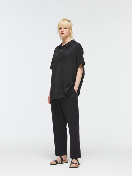 wide V neck vest | 2-220029