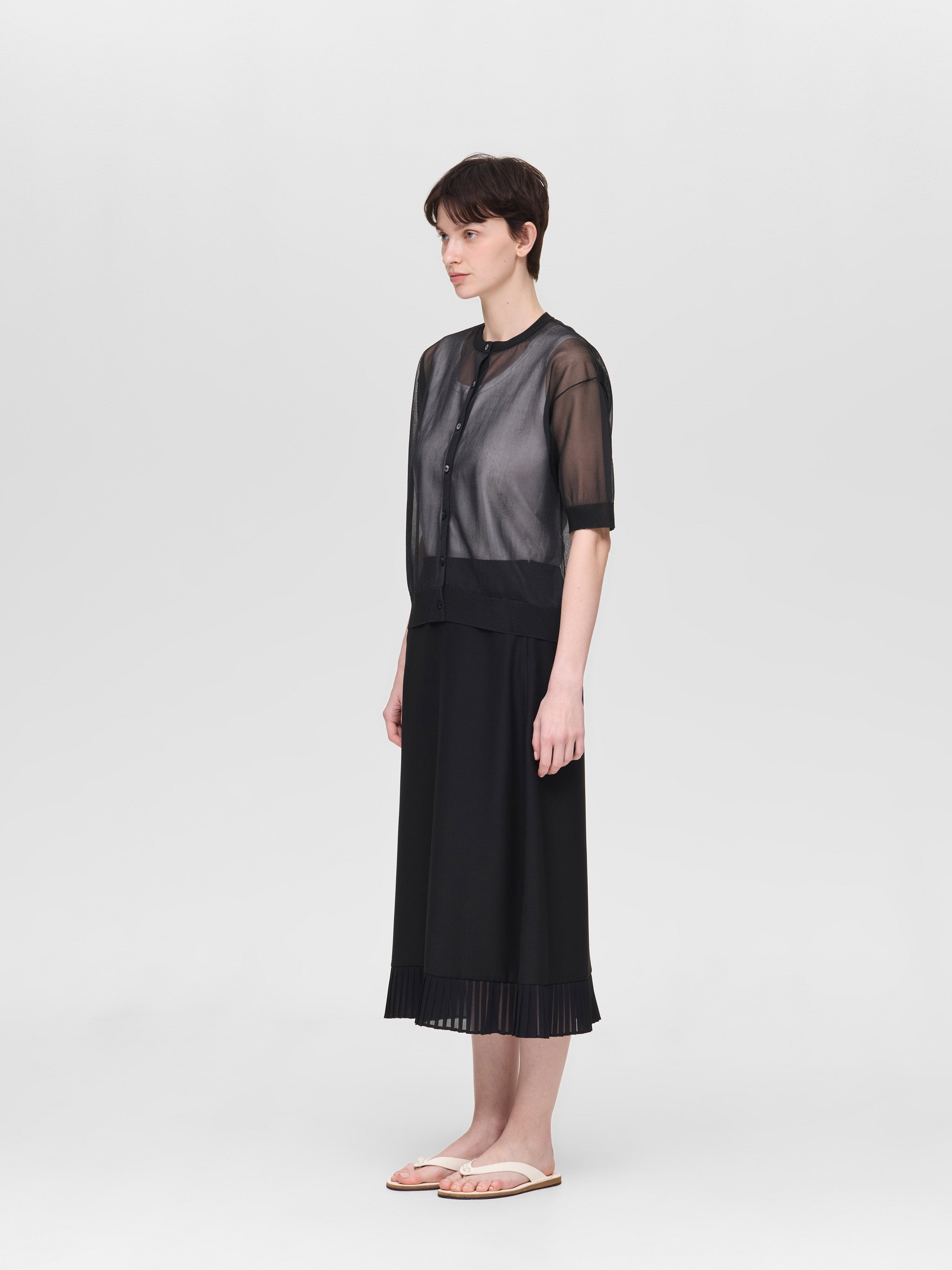 【美品】theory luxe 24AW SHEER KNIT2 TIARE 黒 sheer compact C/D | 2-220040 – mizuiro ind