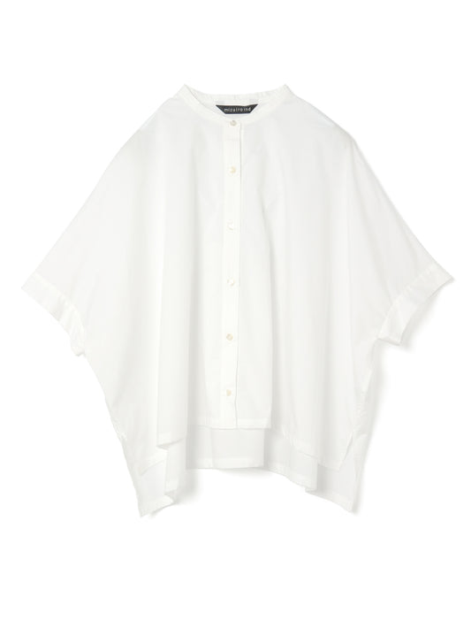 stand collar wide shirt | 2-230084