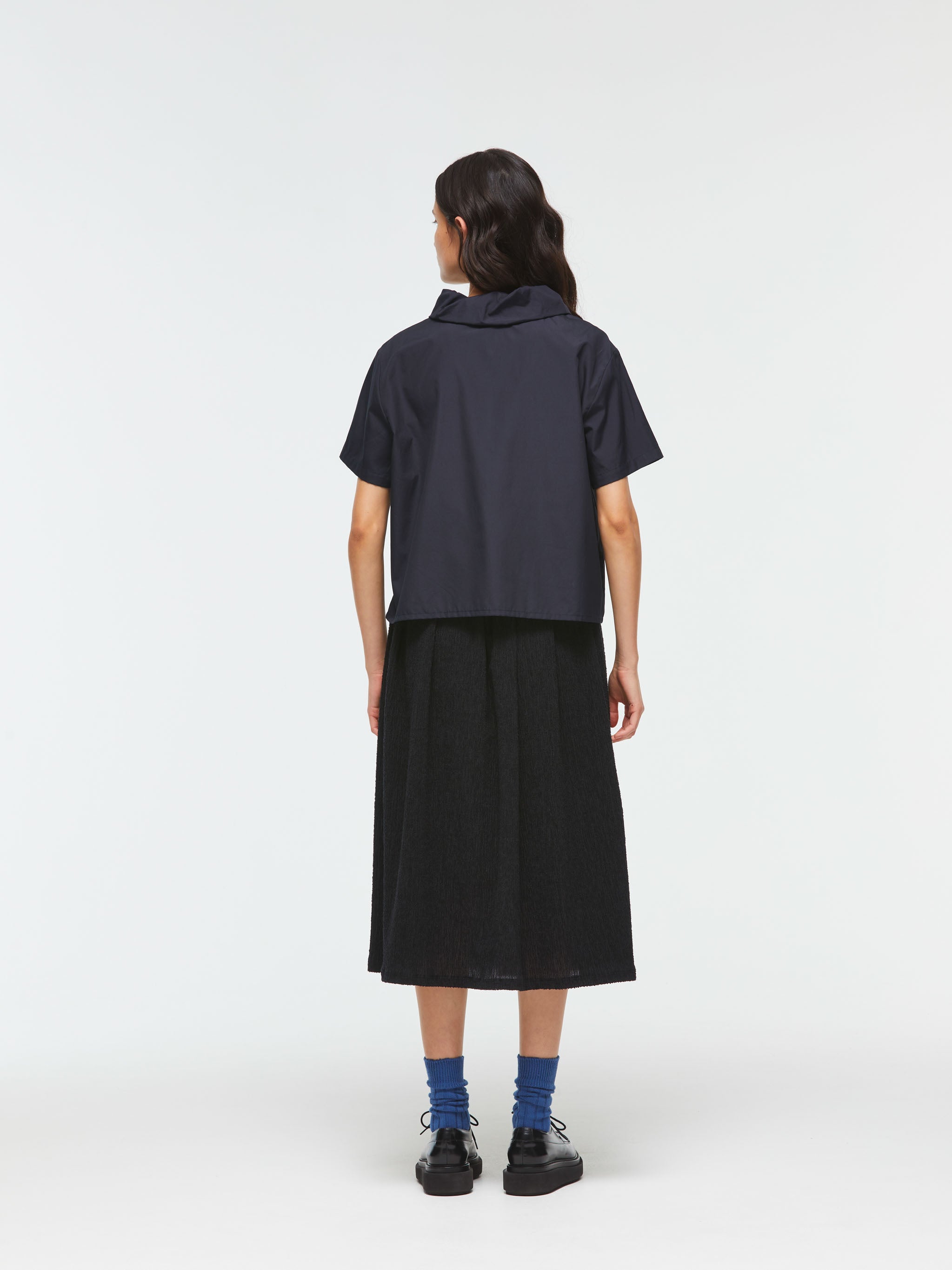 【新品未使用】mizuiro ind no collar half slv CT no collar half slv CT | 1-270025 – mizuiro ind