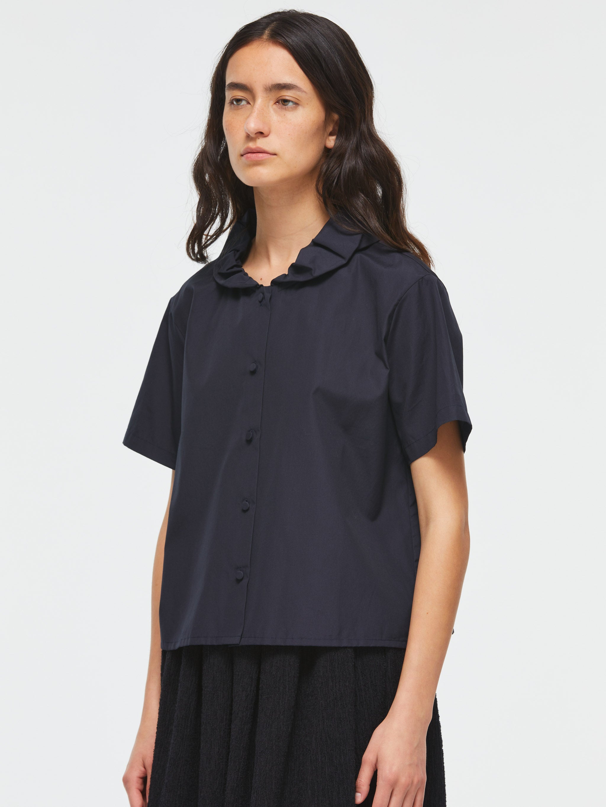 【正規品】 shirt slv half collar gathered | ind mizuiro – 2-230087 ジャケット・アウター
