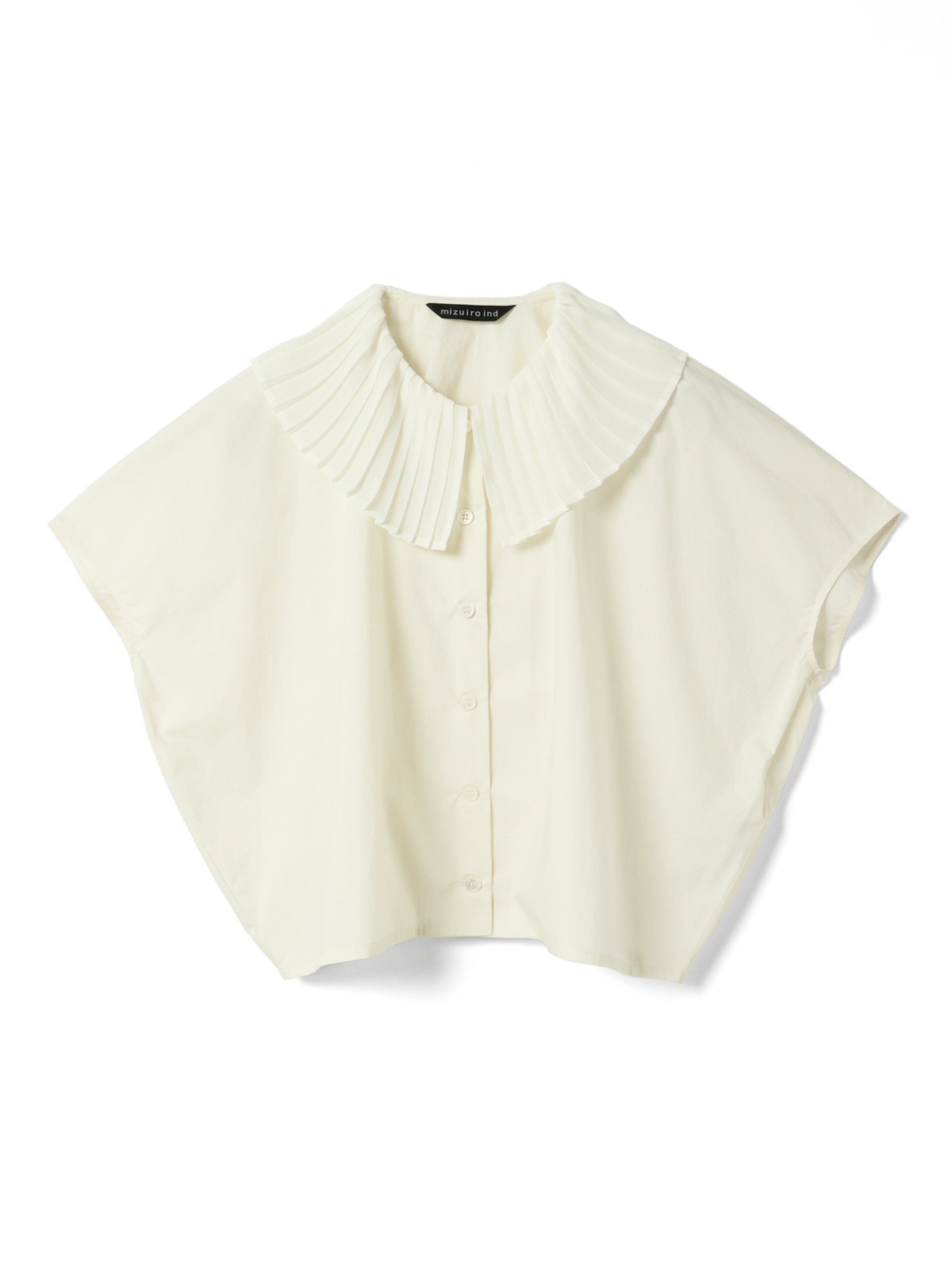 mizuiro ind Shirt Collar Salopette Black