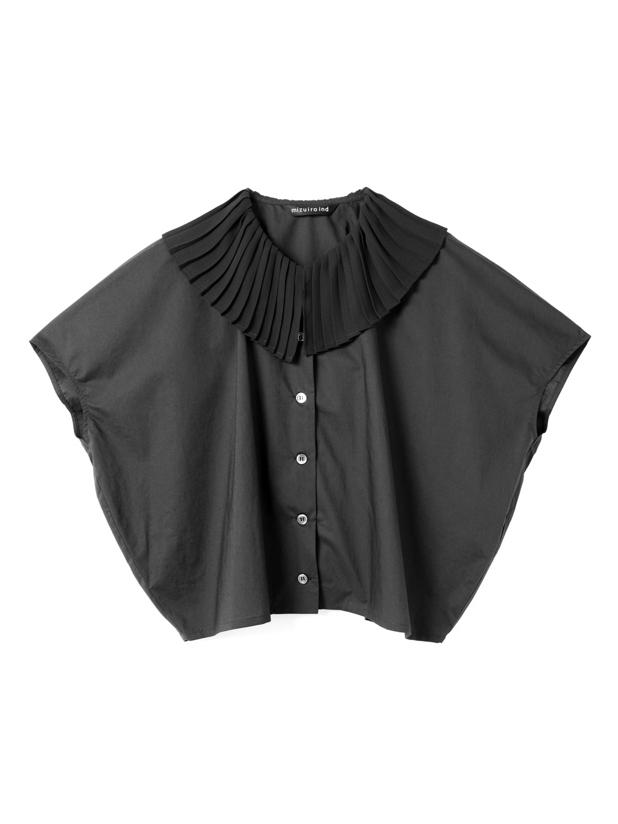 pleats collar shirt | 2-230091 – mizuiro ind
