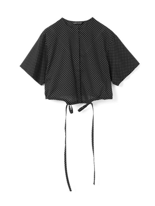 dots drawstring shirt | 2-230096
