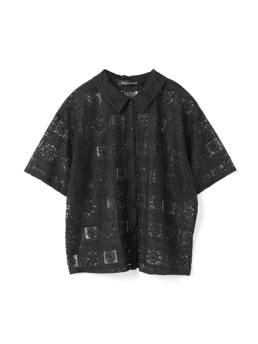 tile lace shirt | 2-230098