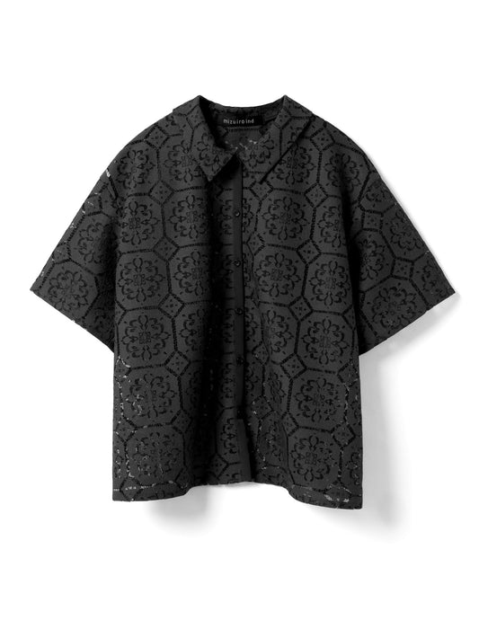 tile lace shirt | 2-230098A