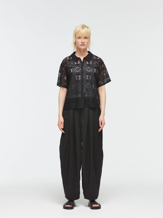 tile lace shirt | 2-230098A