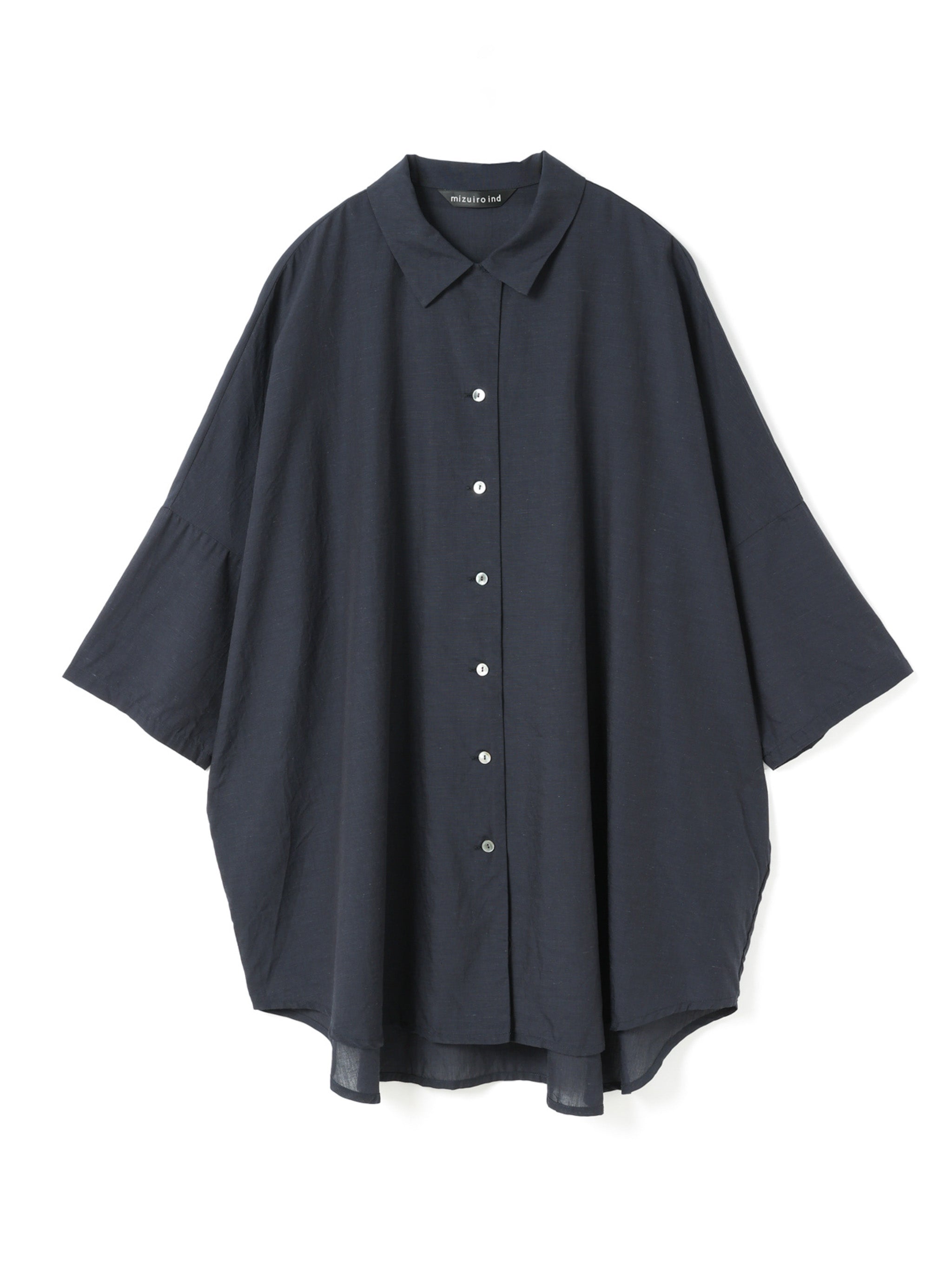 half slv wide tunic shirt | 2-230101 – mizuiro ind