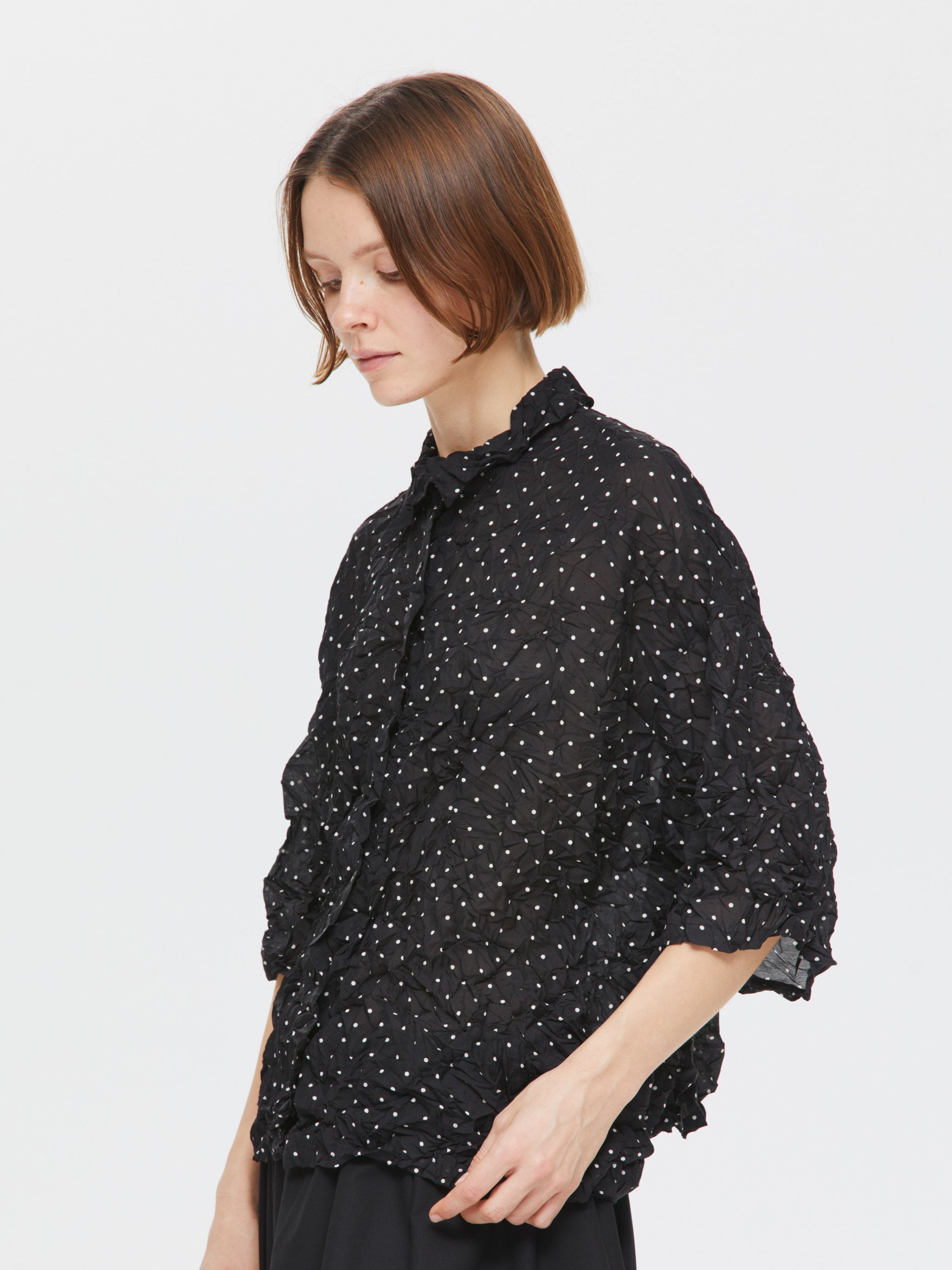 undercover 2425aw ウエスタンシャツパンツクロスドット dots print catch washer shirt | 1-230104A – mizuiro ind