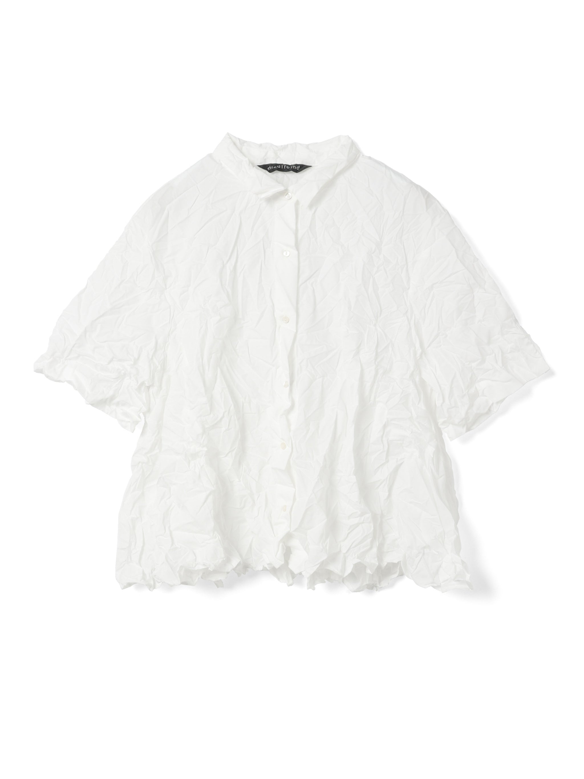 washer pleats flare check shirt | 2-230106 – mizuiro ind