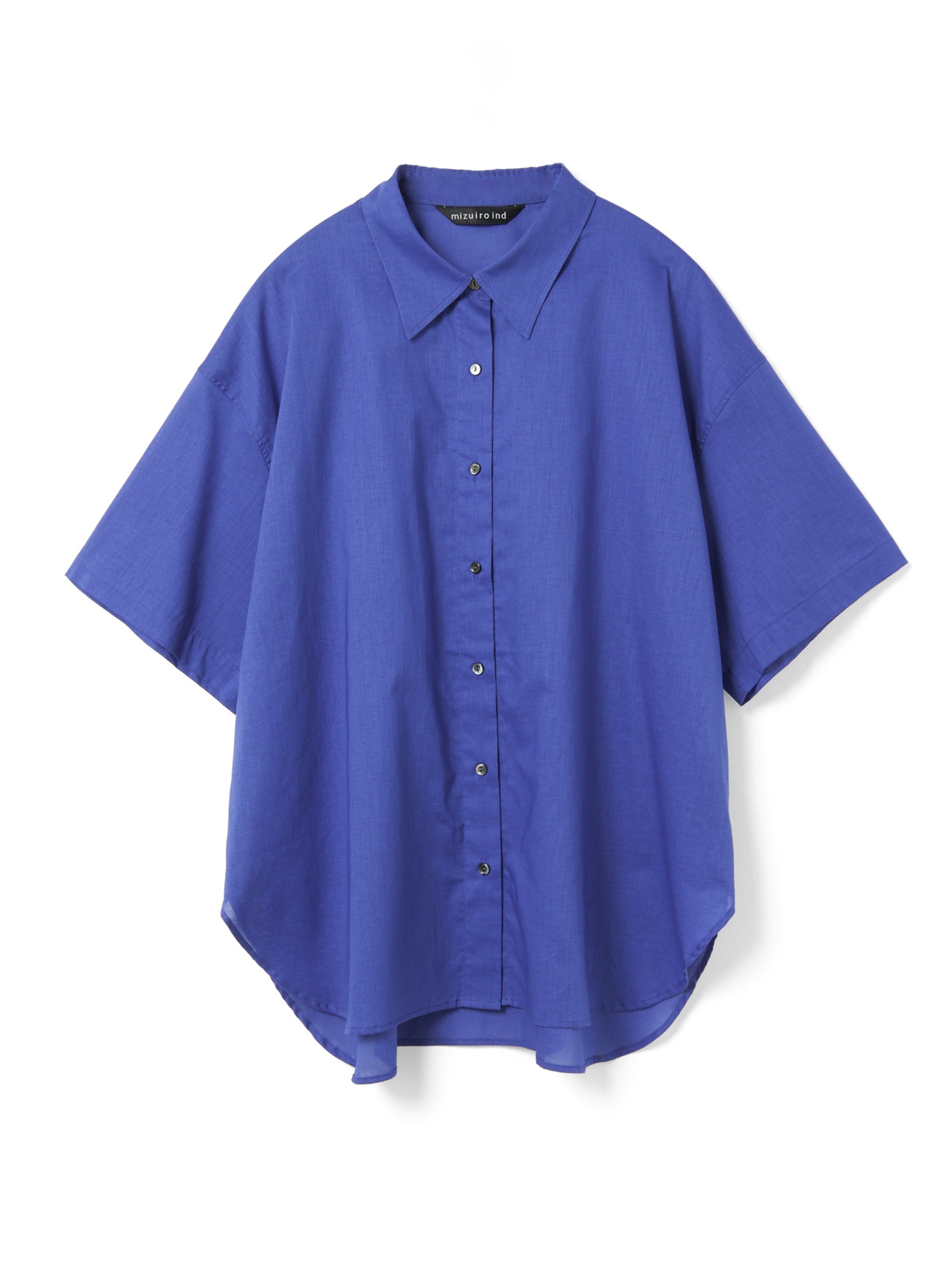 half slv wide shirt | 2-230107 – mizuiro ind